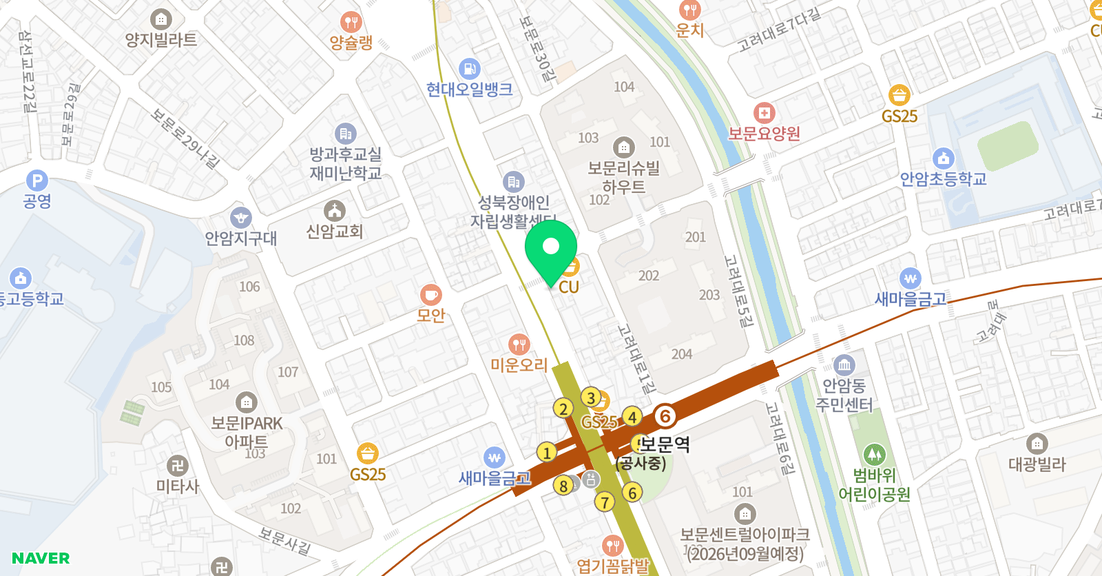바른심지 국어논술 위치