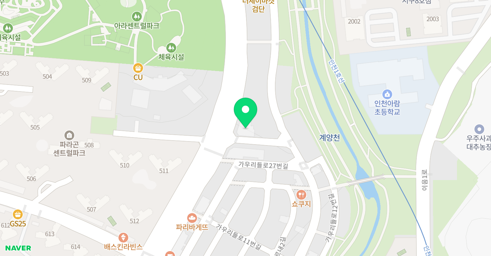 올바른 수학학원 위치