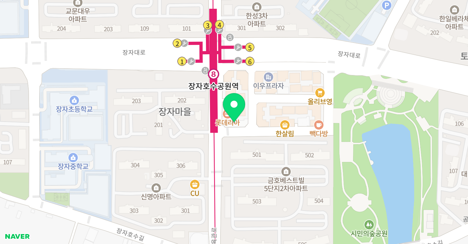 꿈을그리는나무 미술학원 위치