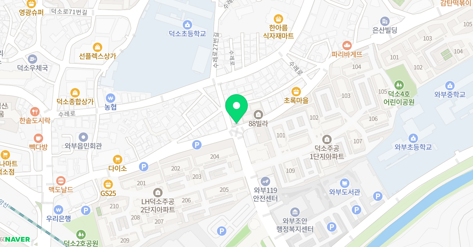 수학흐름 학원 위치