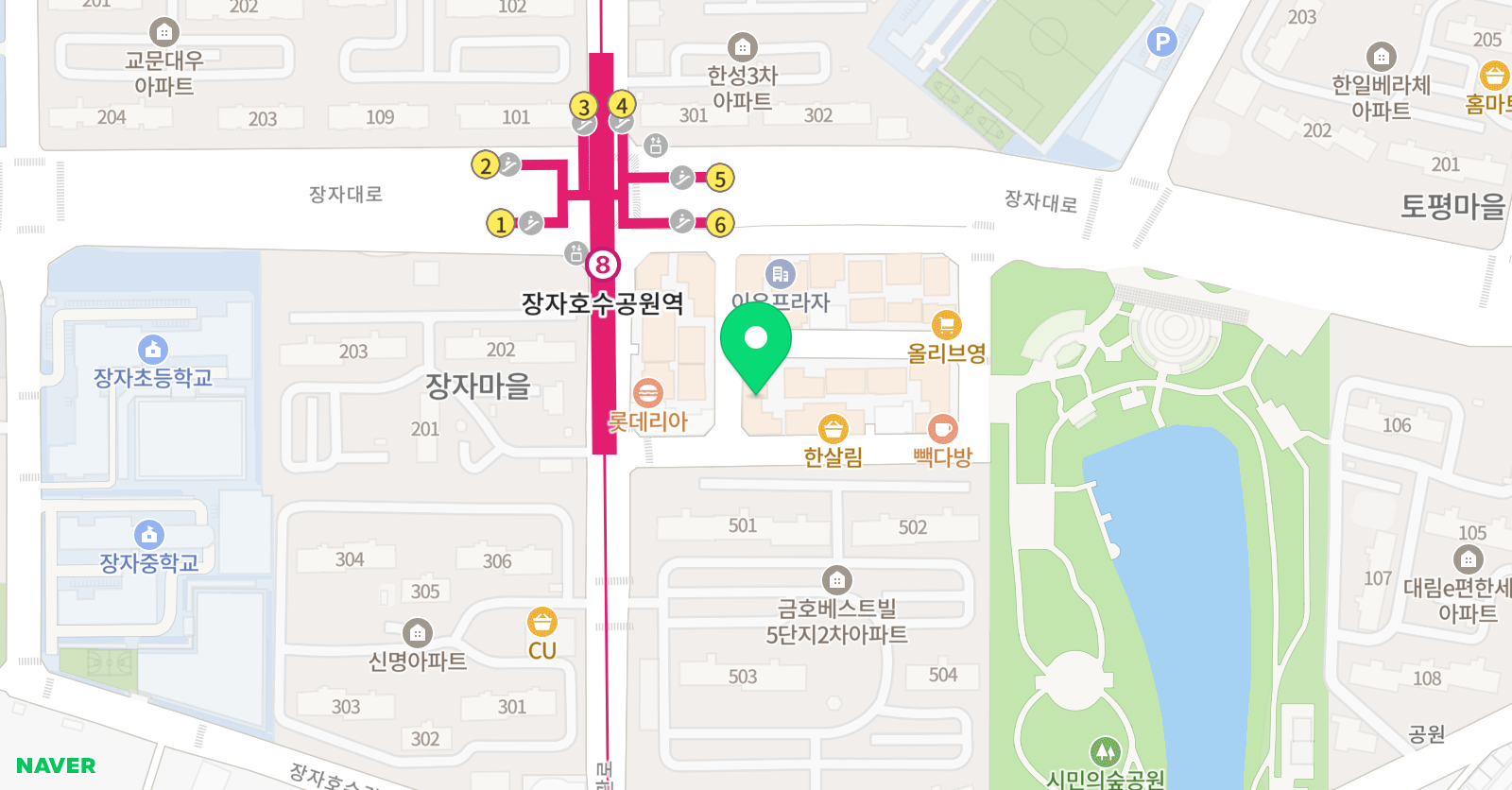 구리차 수학학원 위치