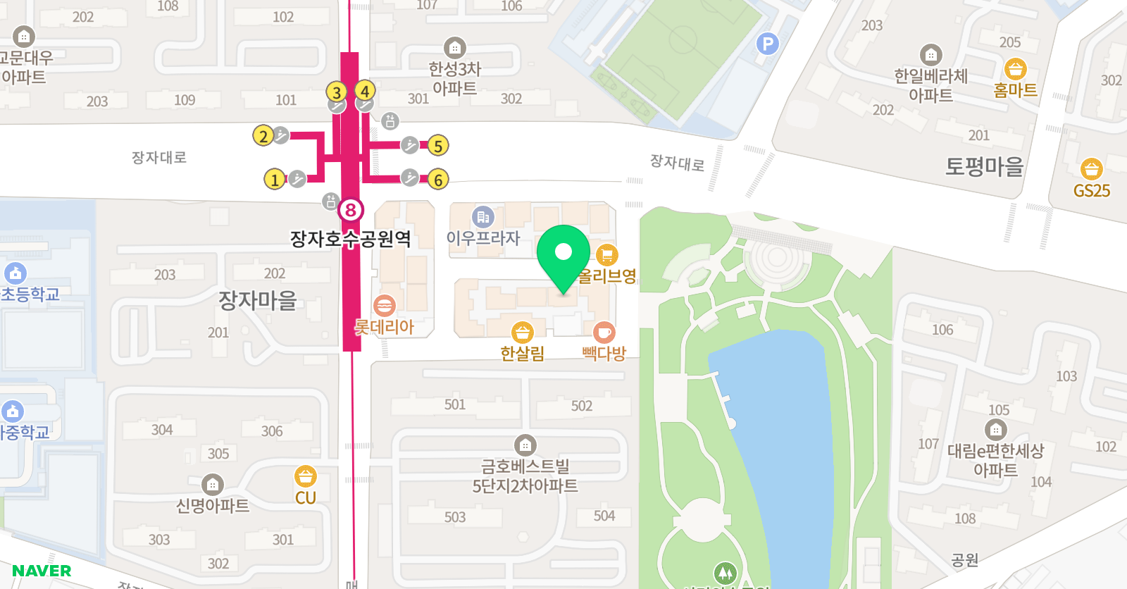 1318 토평 영어학원 위치