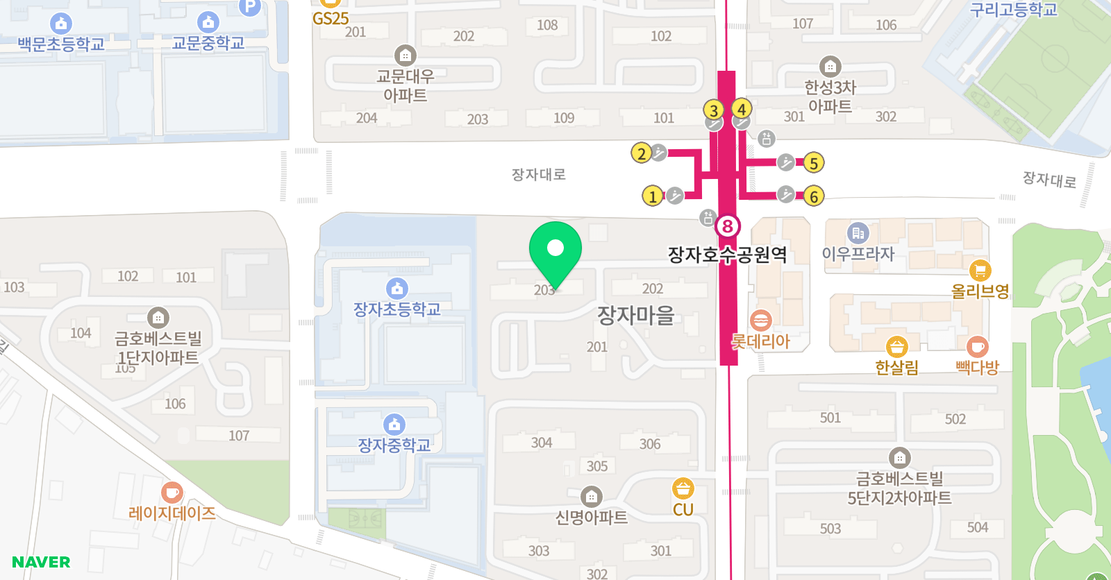 아소비 구리 교문점 위치