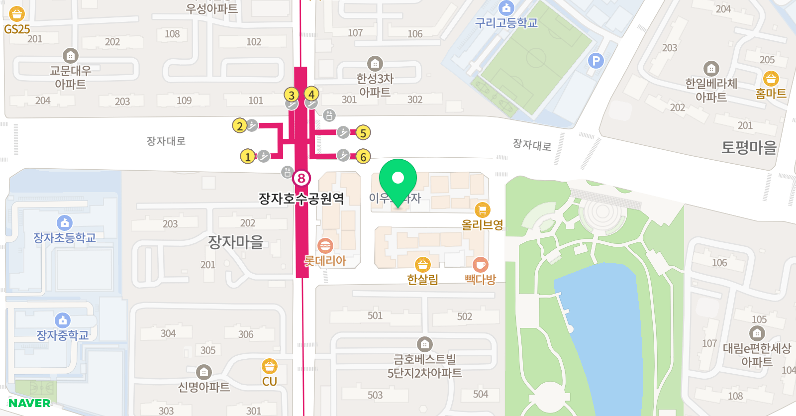EnJ 영어학원 위치