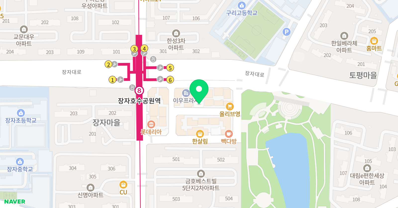 무지개를담은 미술학원 위치