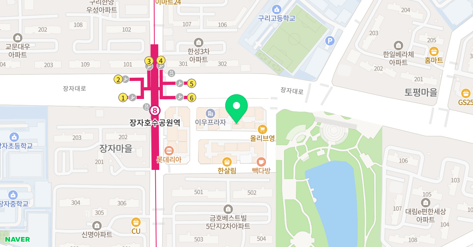 장자플랜비 어학원 위치
