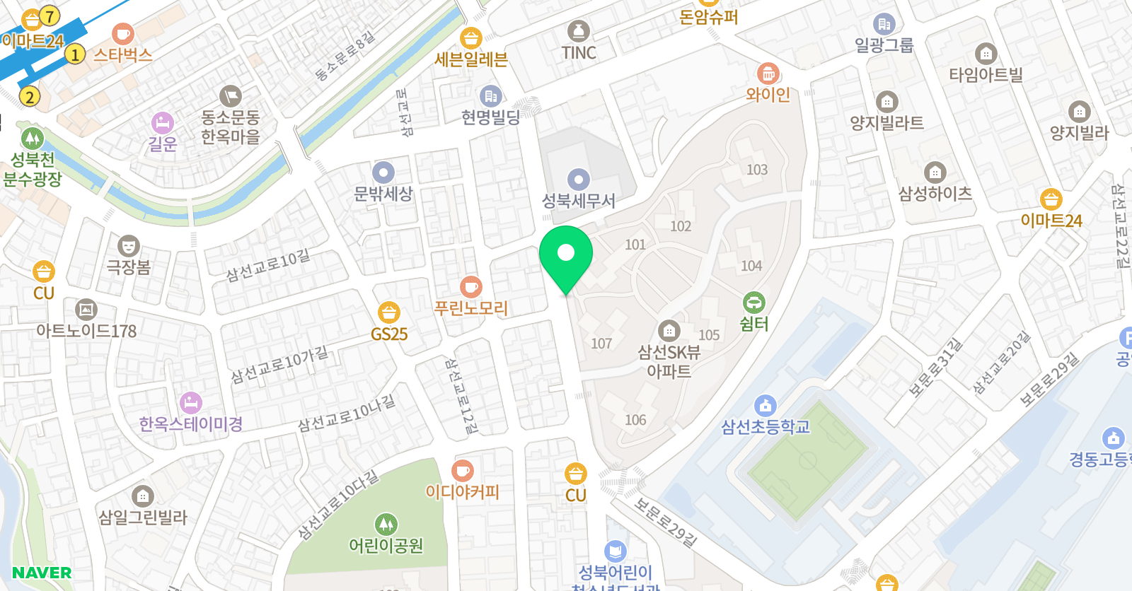 매쓰뷰 수학전문학원 위치