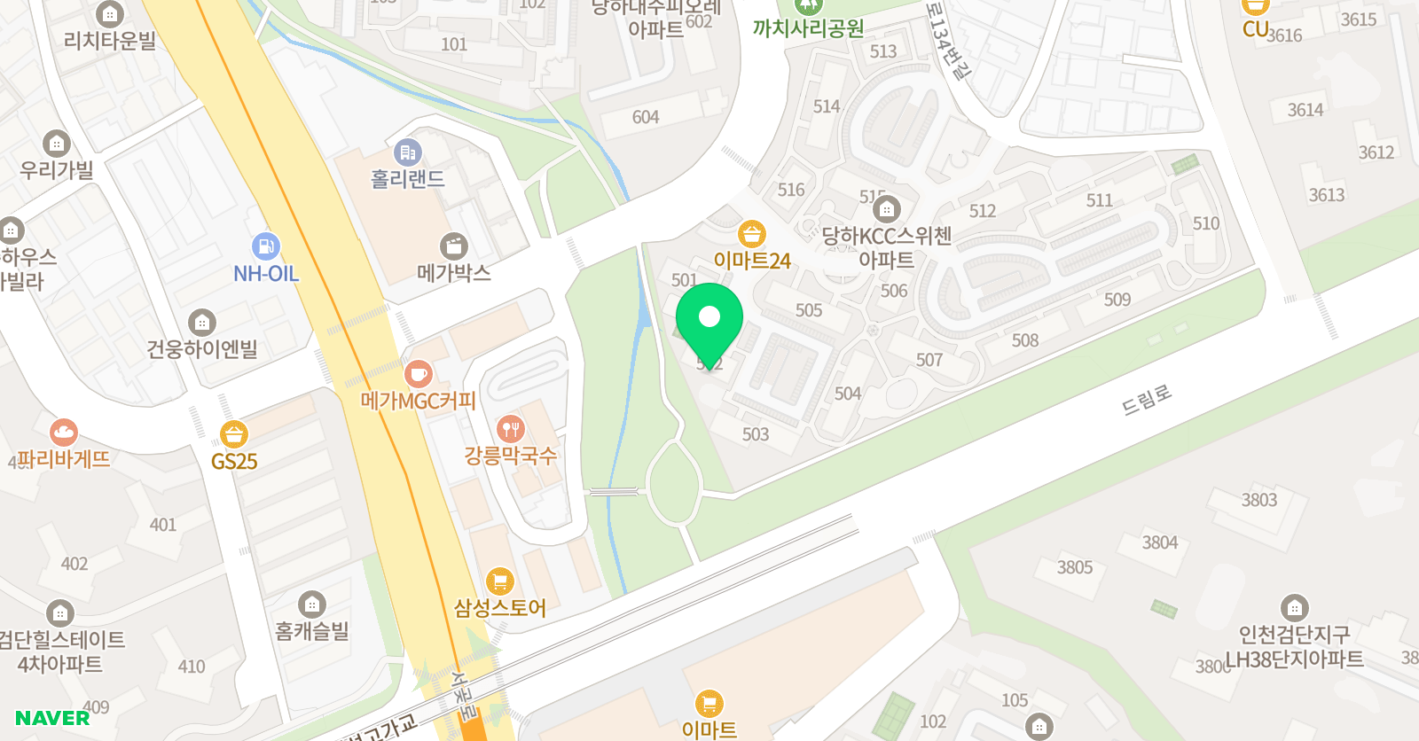아소비 인천 당하kcc점 위치