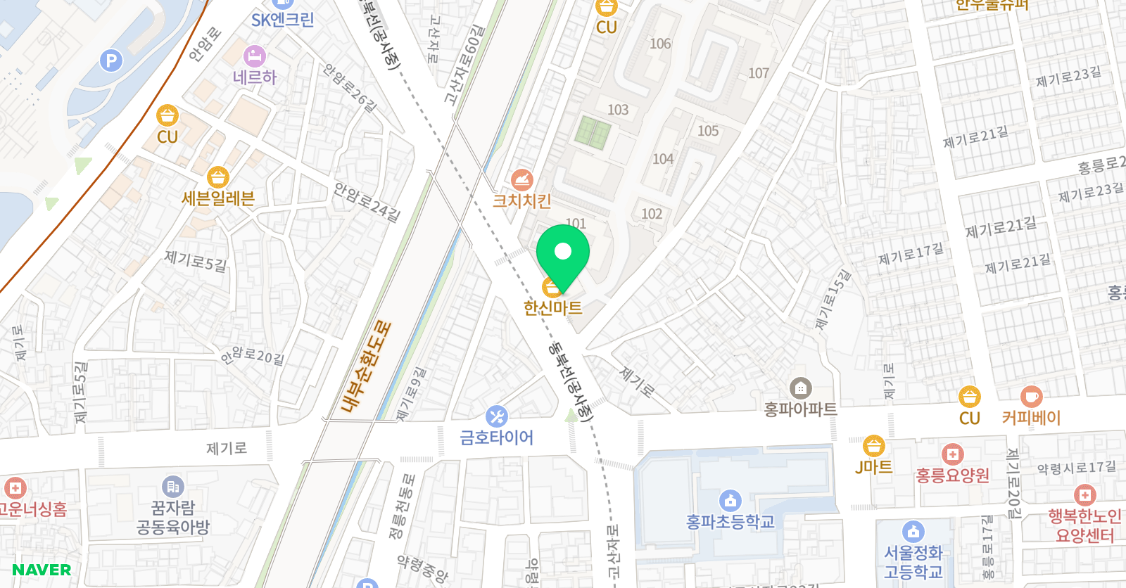 용인대홍파 태권도 위치