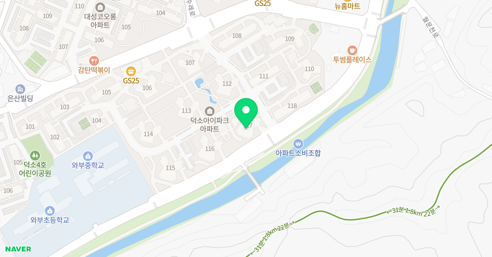 쥴리샘 영어 위치
