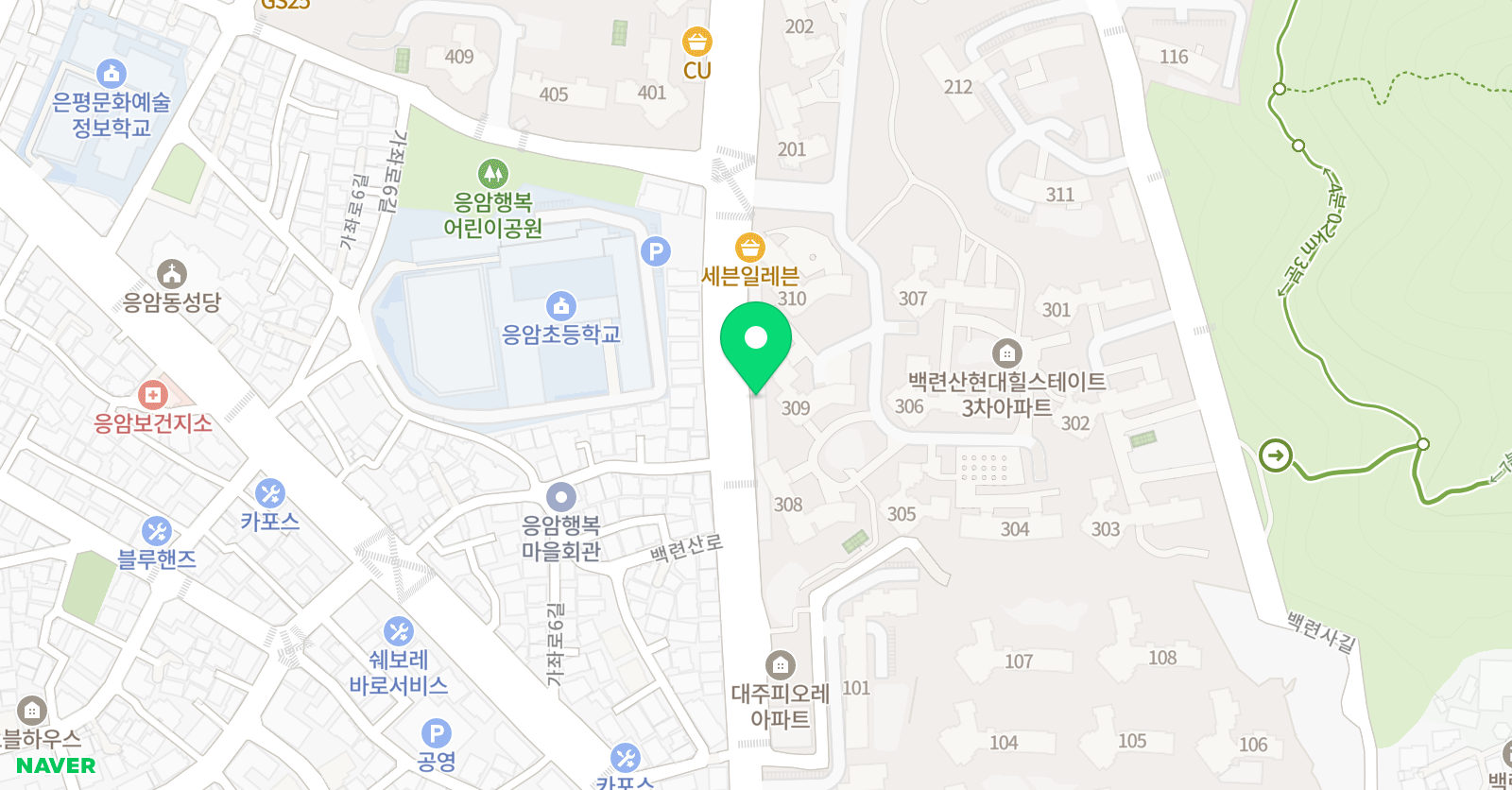 링키영어 백련산힐스테이트점 위치