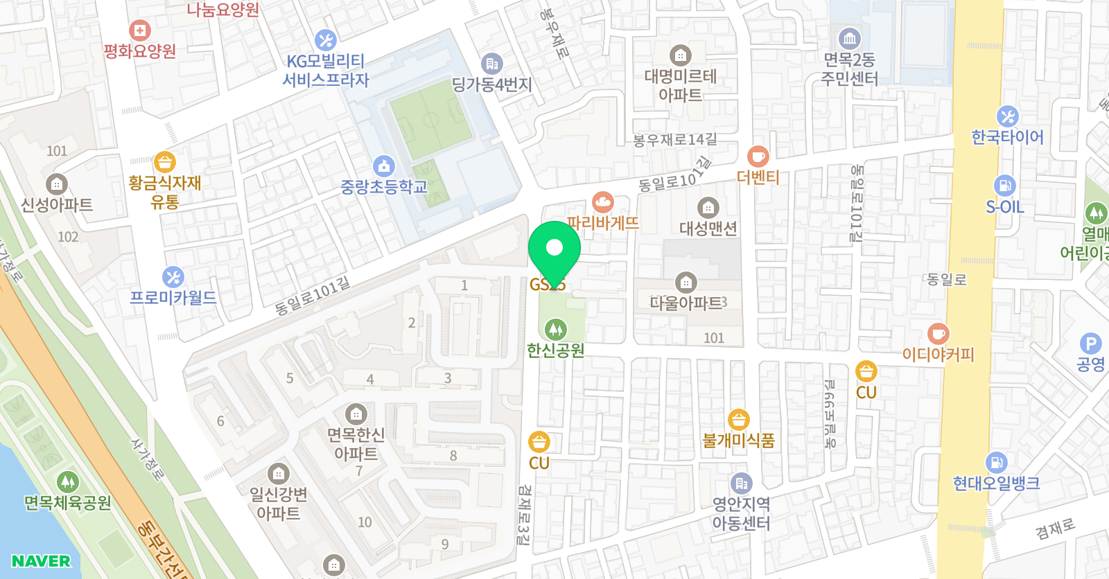 이일용 영어학원 위치