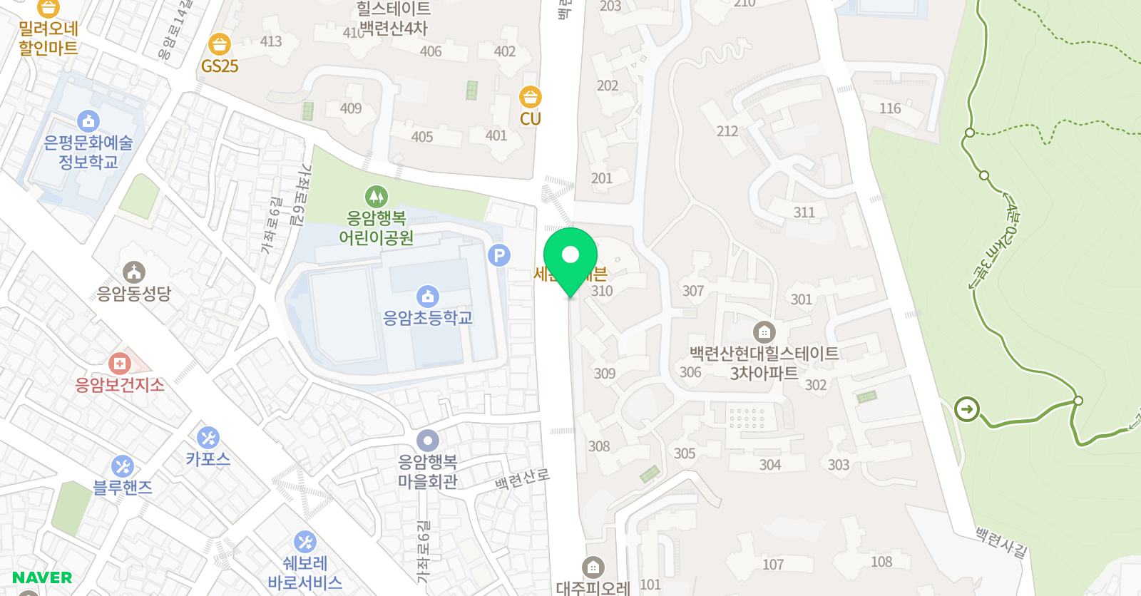수학의힘 응암캠퍼스 위치