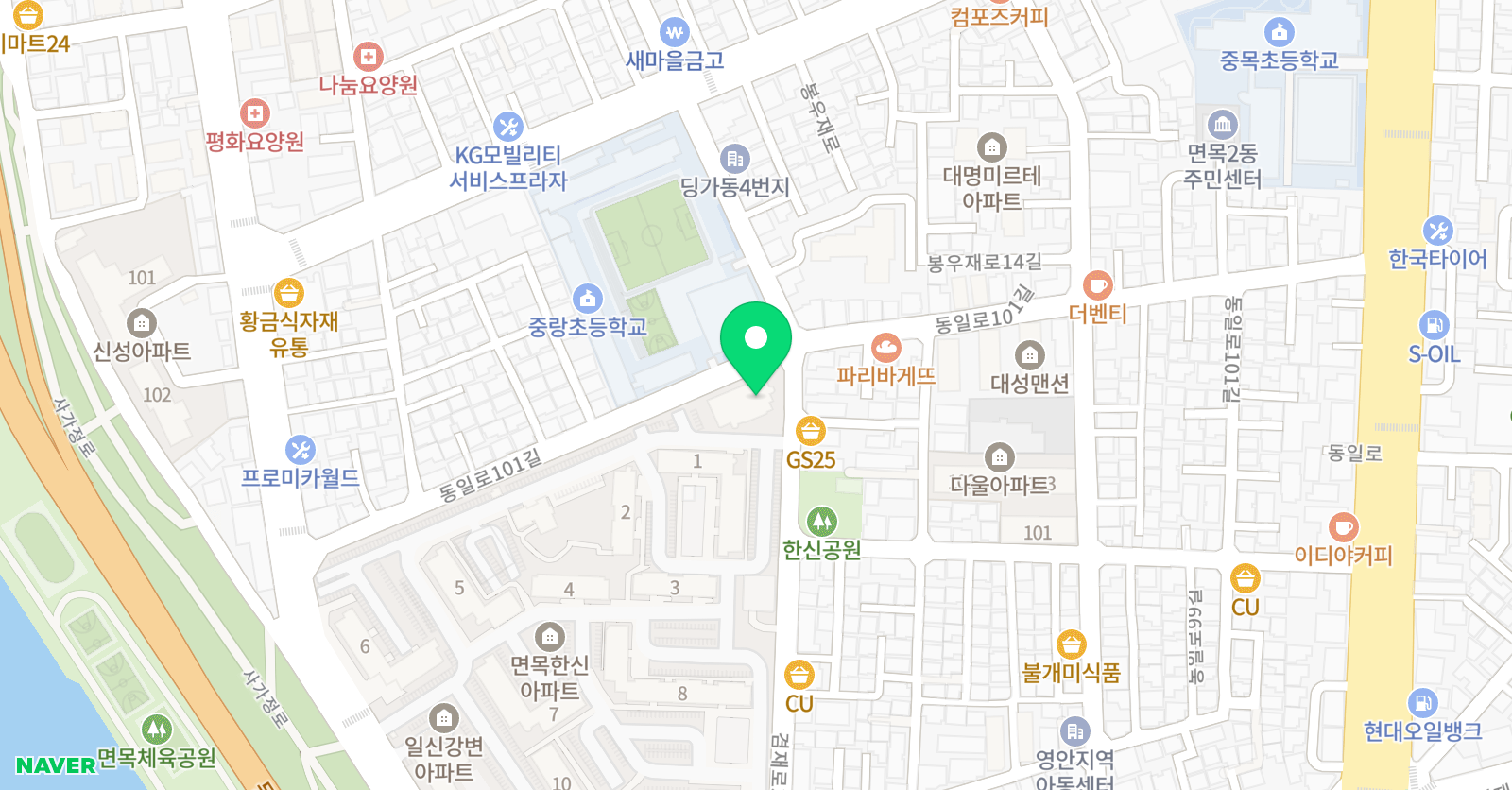 삼성 영어 스마트해법수학 중랑교실 위치