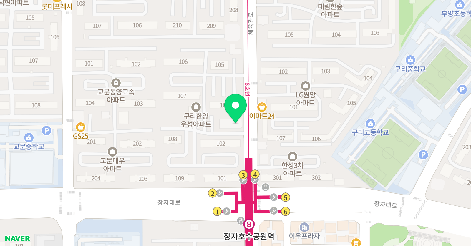명성 태권도 위치