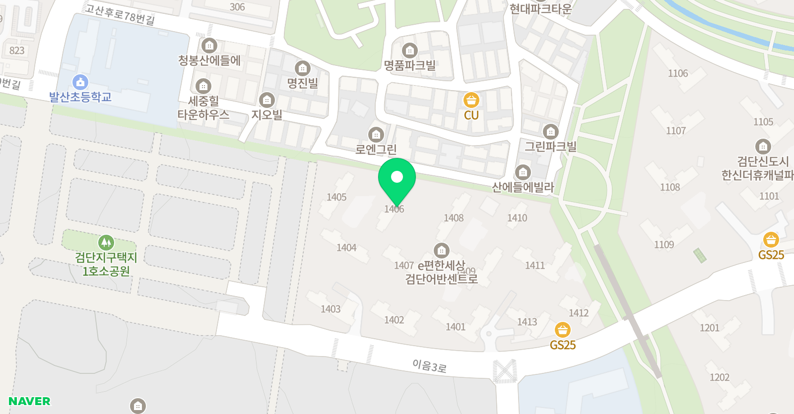 동그라미세모네모 실험실 검단신도시 어반센트로 위치