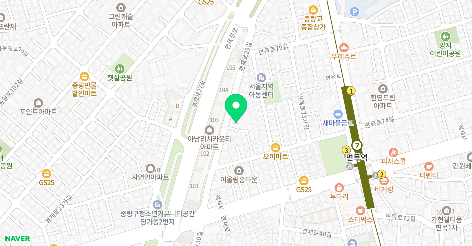 Ewi 학원 위치