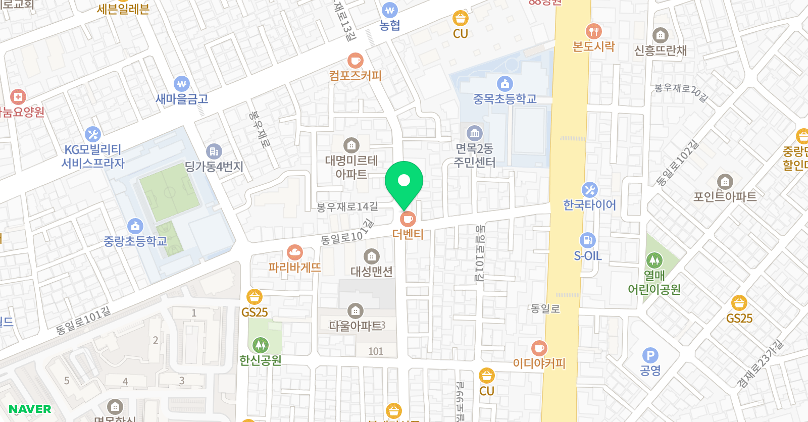 중랑 이스턴 보습학원 위치