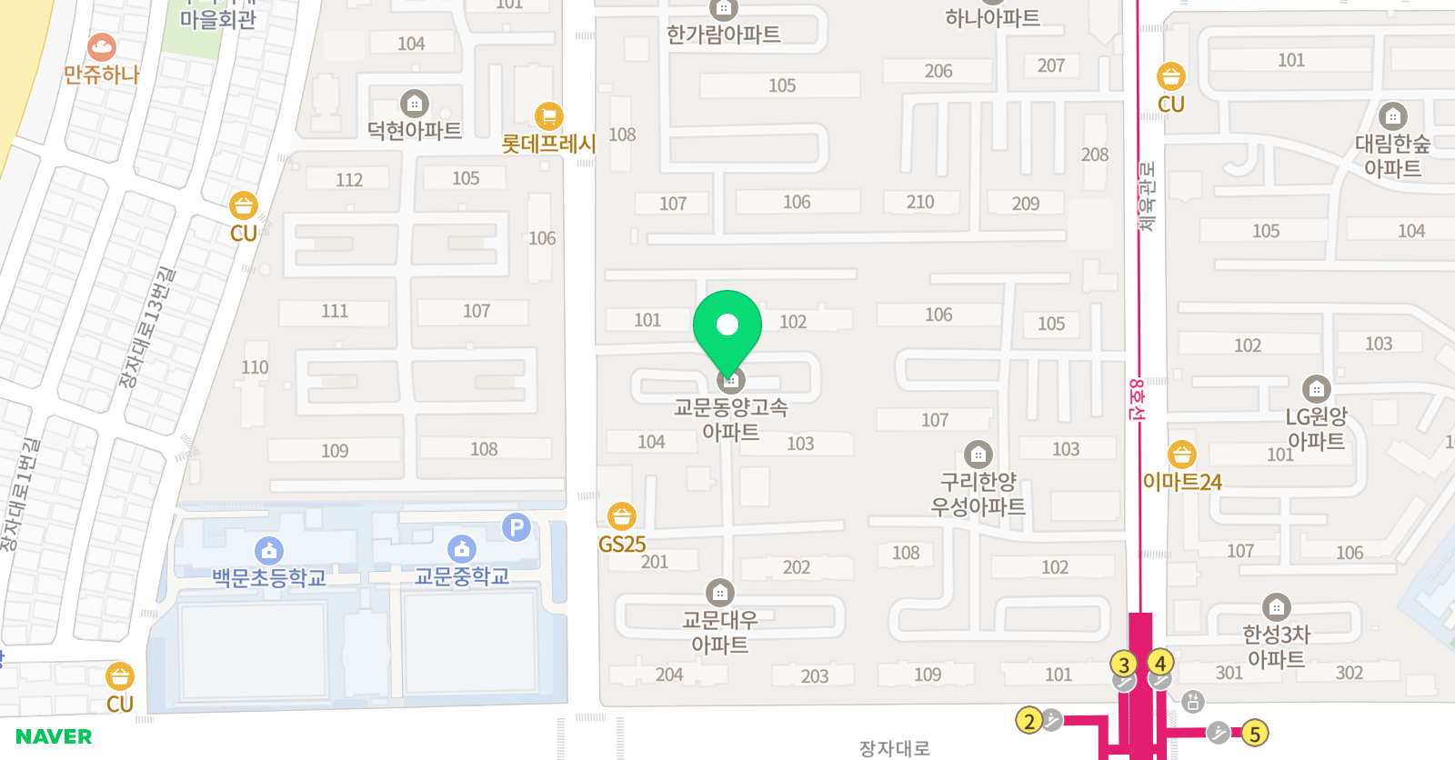 씨투엠클래스 구리교문대우센터 위치