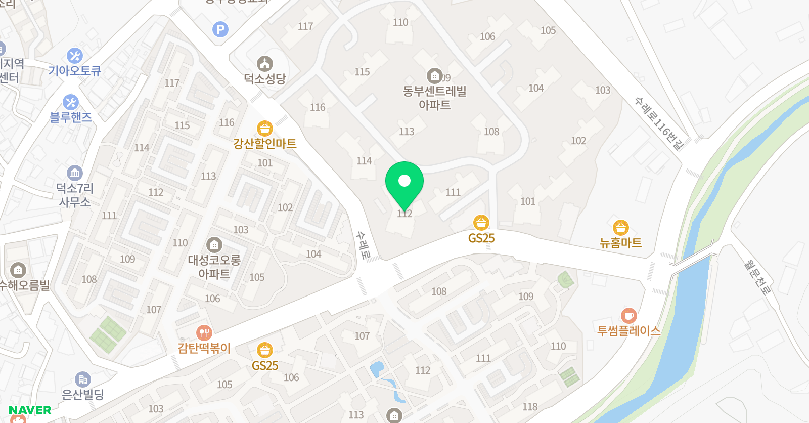 아소비 남양주덕소동부센트레빌 점 위치