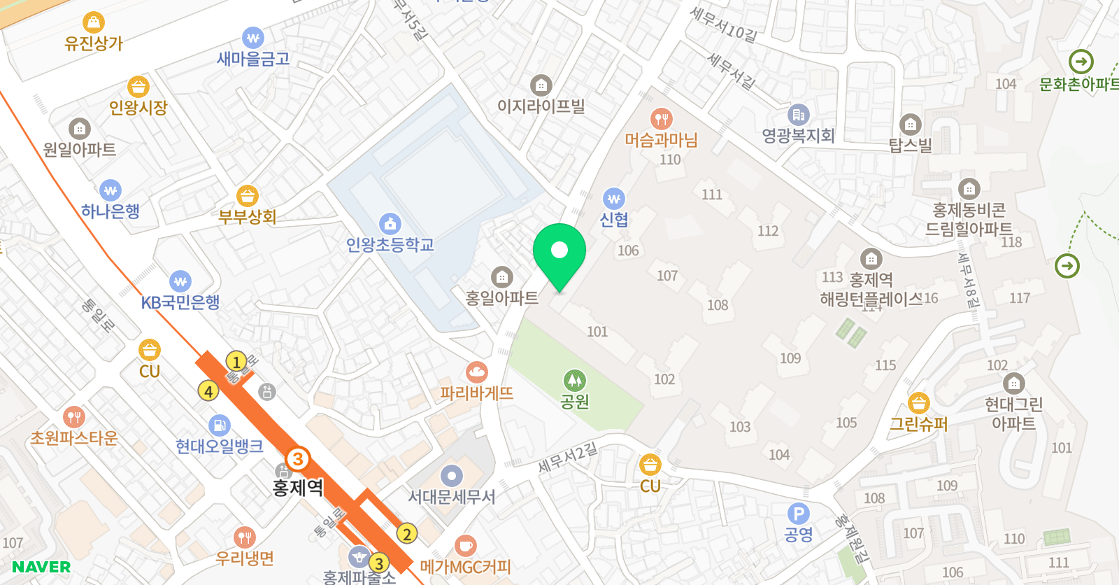 발레바디 해링턴점 위치
