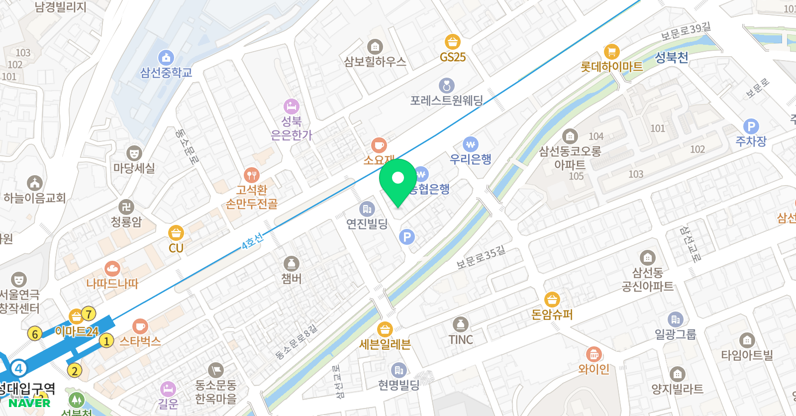 더울림 뮤지컬연기학원 위치