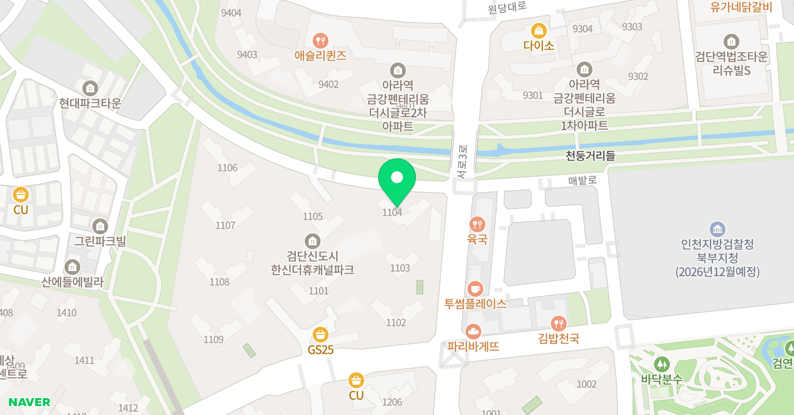 박쌤 수학 개인교습 위치