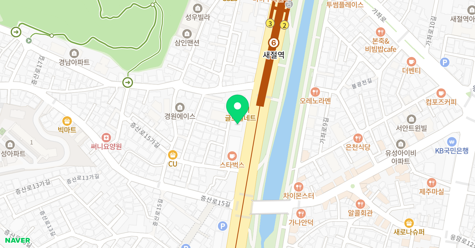 이주화 어학원 신사점 위치