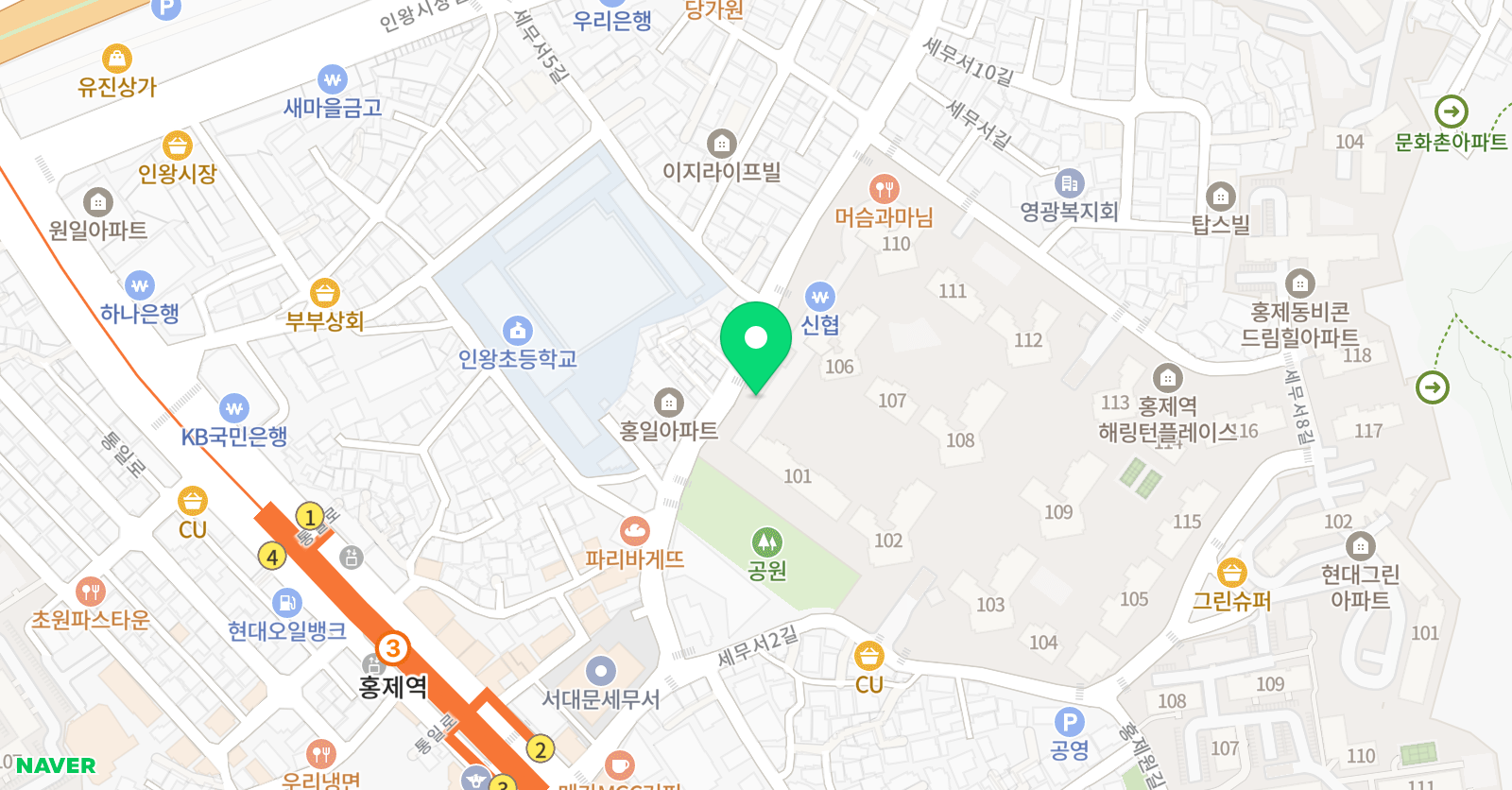 플레이팩토 더자람 수학교습소 홍제동 위치