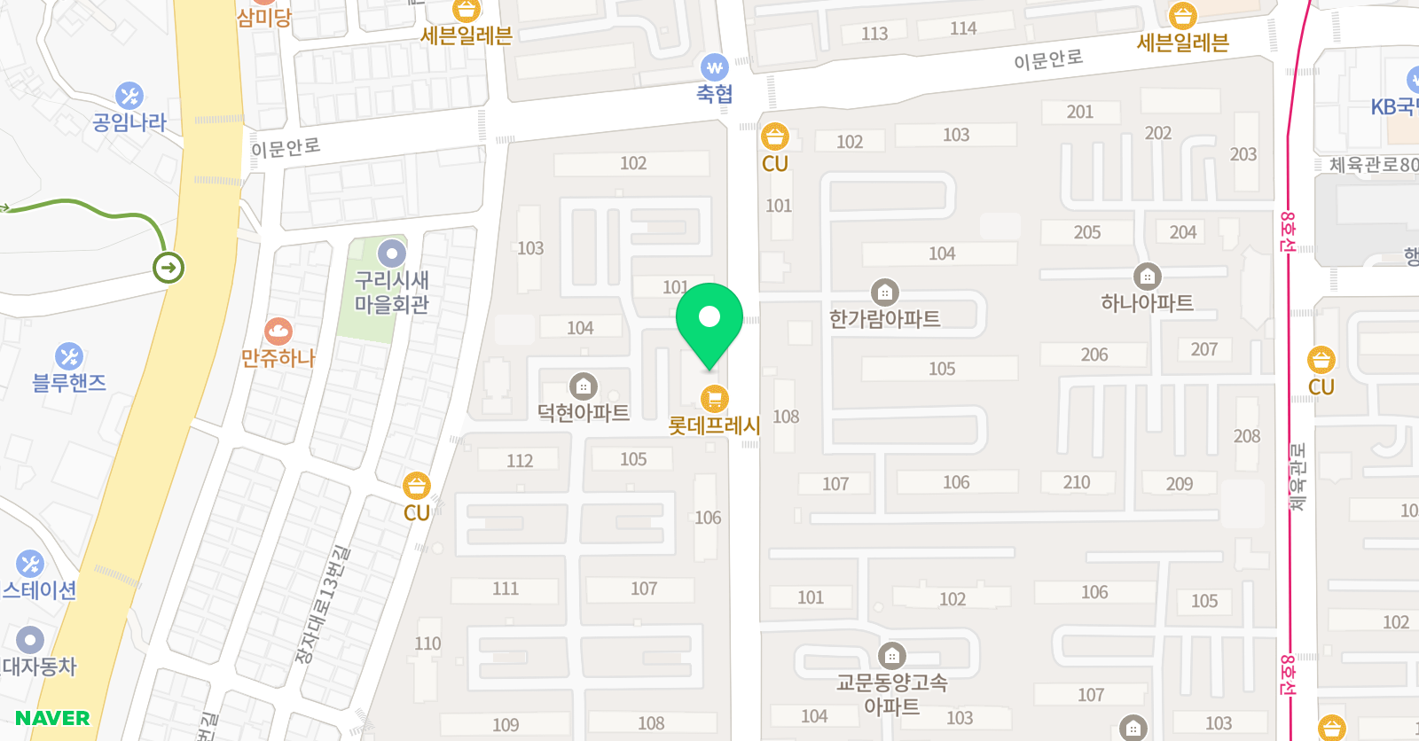플레이팩토 교문대우 교육원 위치