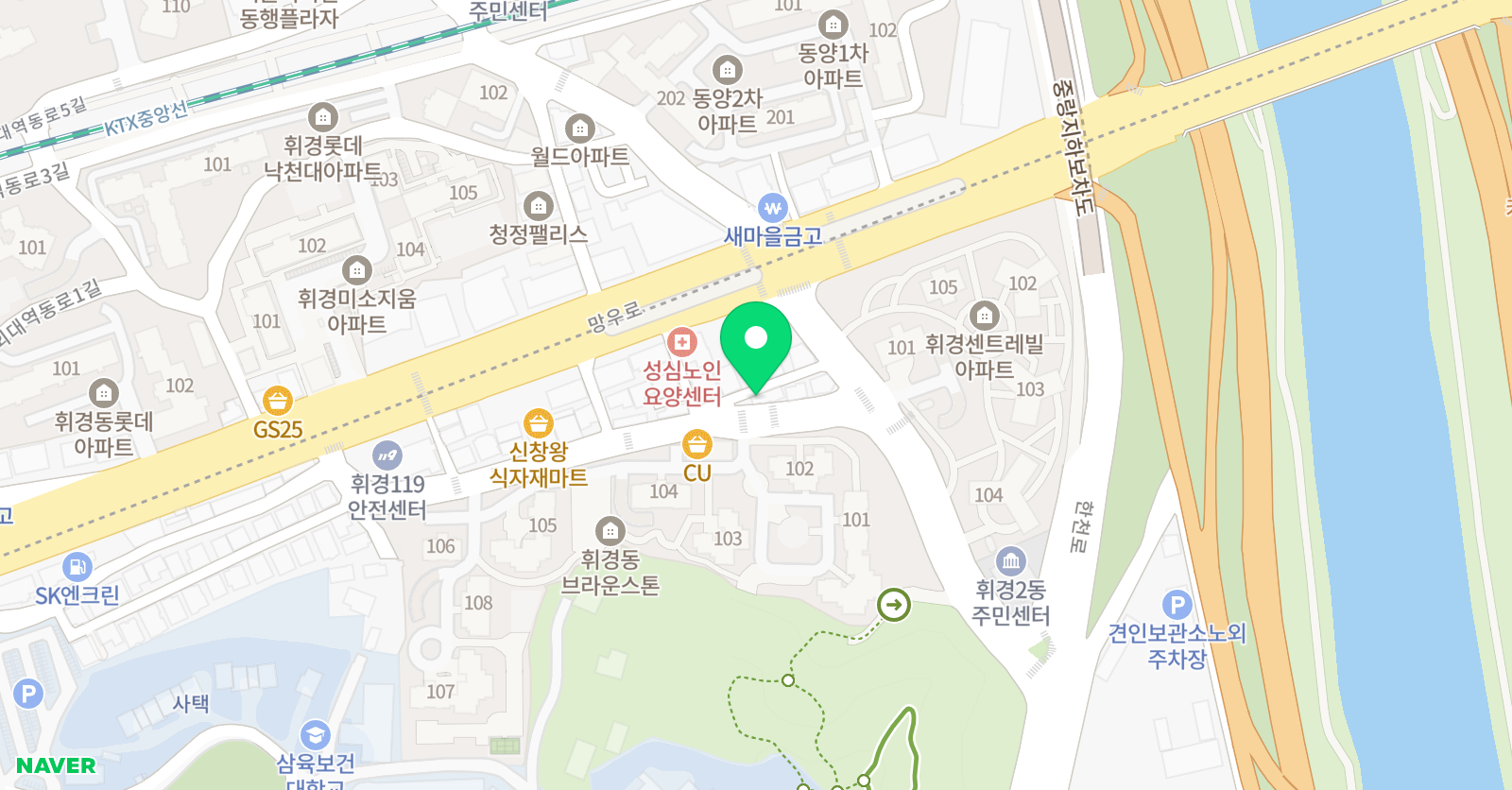 수학짱 학원 위치