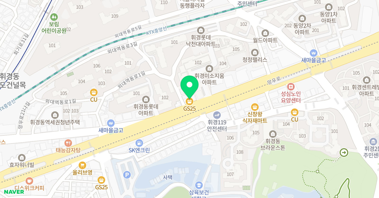 GnP고수 프리미엄학원 휘경센터 위치
