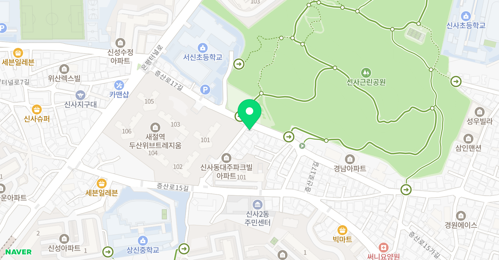 미술이야기 미술학원 위치