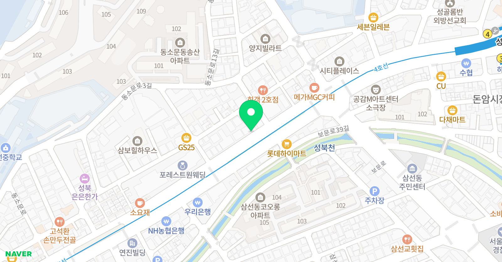 강남펜타스 학원 위치