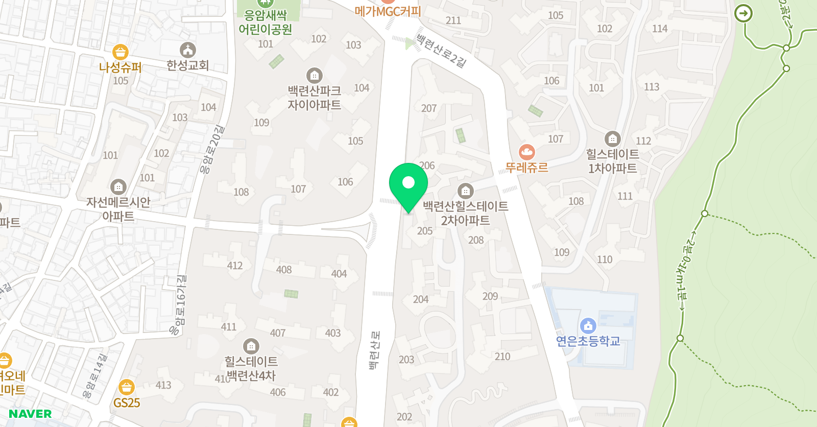 책나무 책 학원 서울응암점 위치