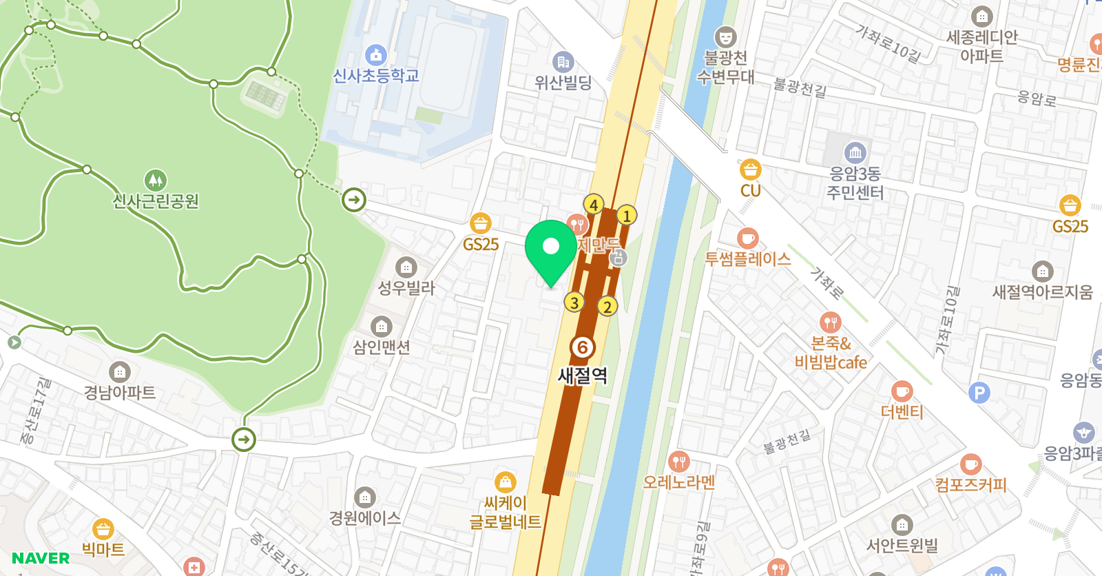 댄스인사이드 학원 위치