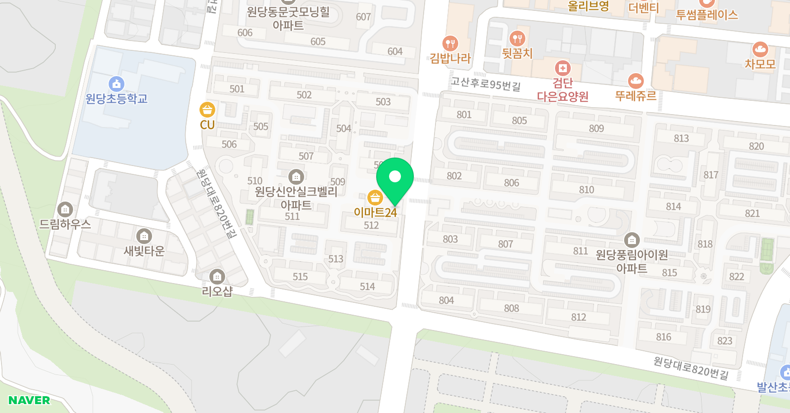 삼성 영어 셀레나 원당 영어교습소 위치
