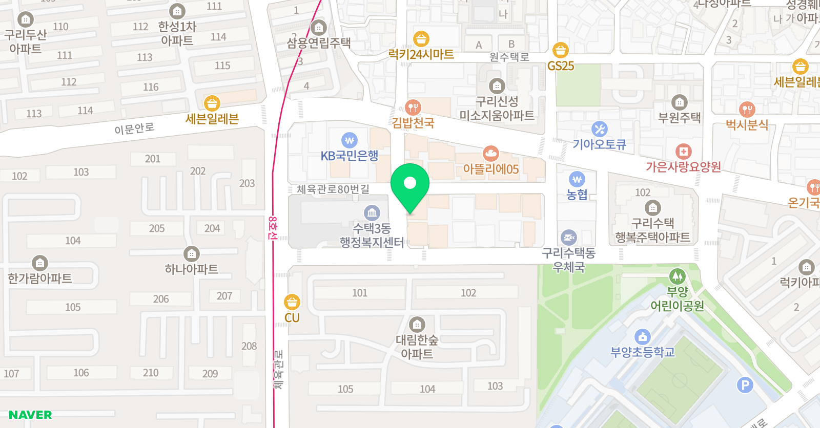 PTM 200단과학원 위치