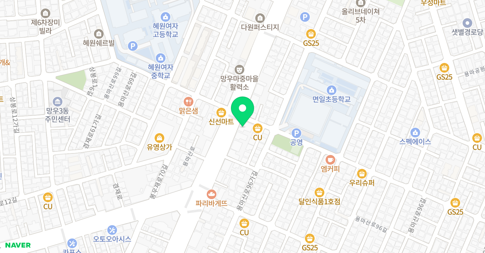 MBA블랙벨트 태권도 위치