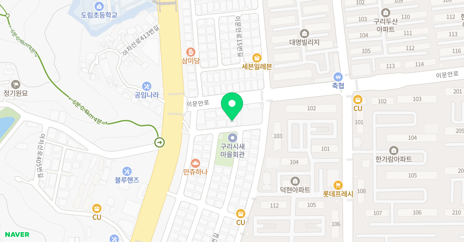 어린음악대 백문원 음악학원 위치