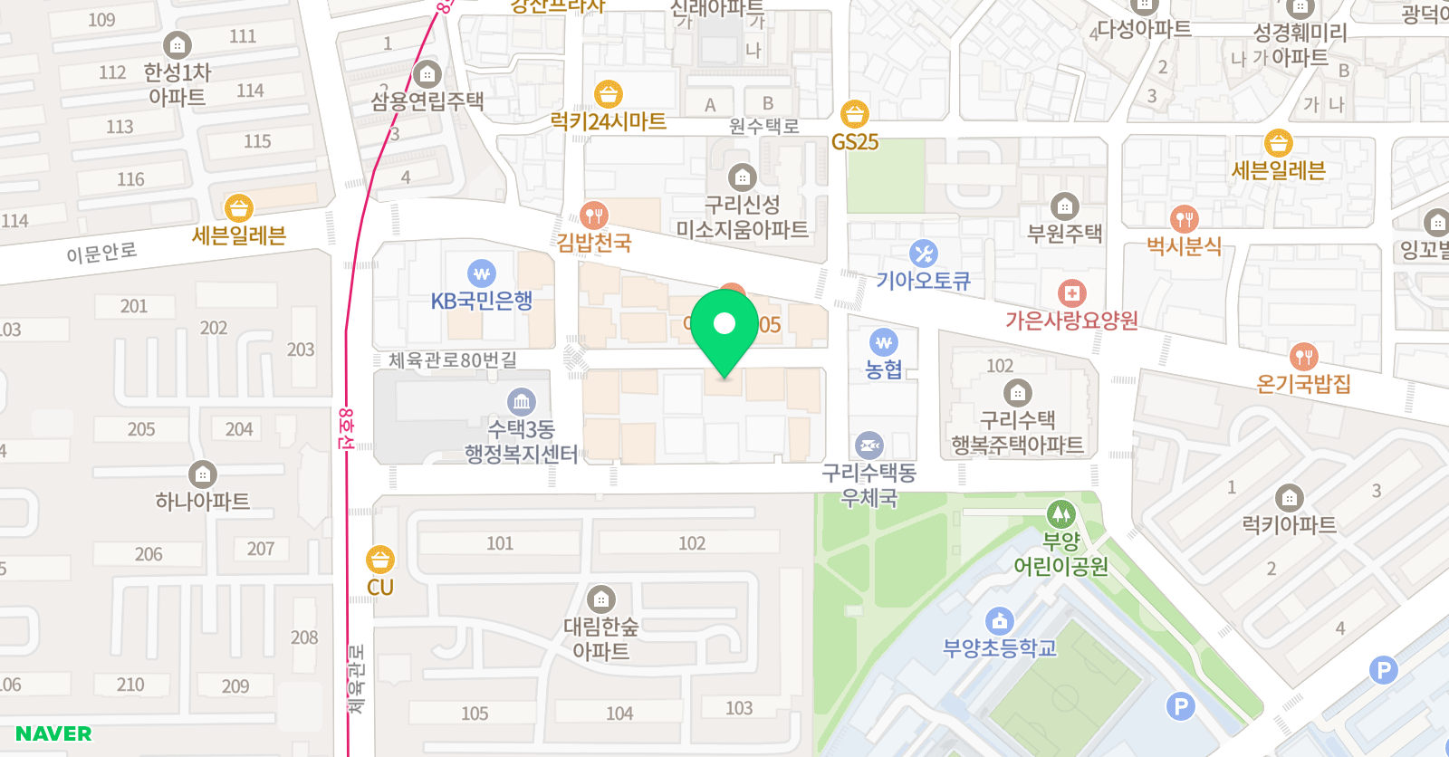 3030 영어 뉴스터디 학원 위치