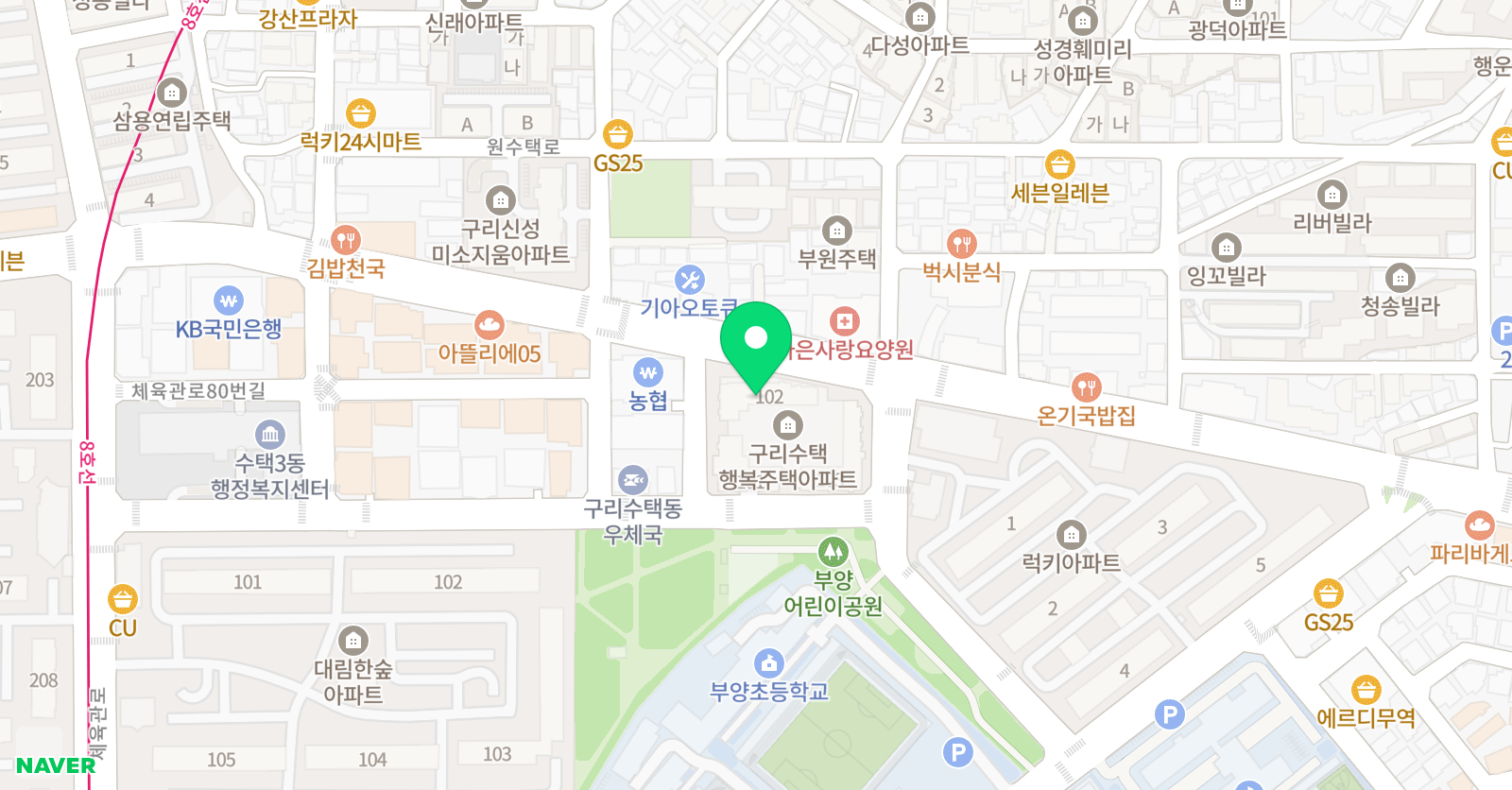 용인대성원 태권도장 위치