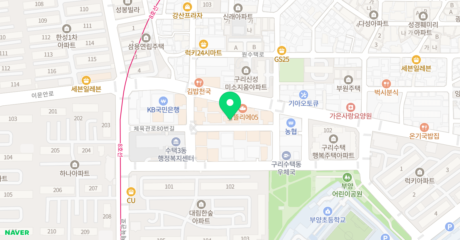 헬퍼 수학학원 위치