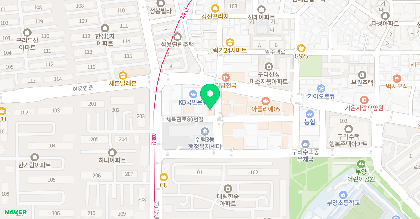 프리미엄 학원 위치