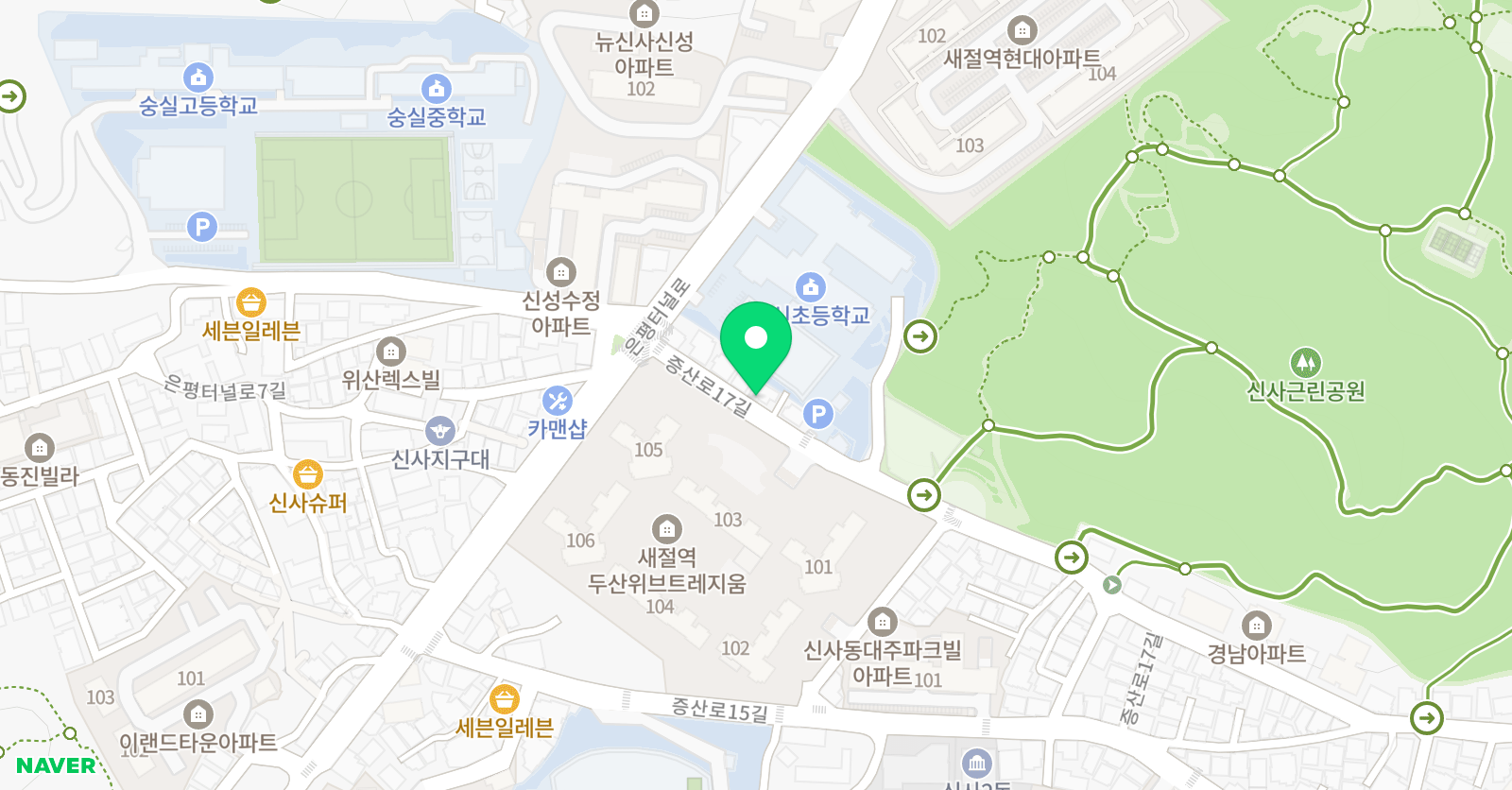 두뇌발달 음악교습소 위치