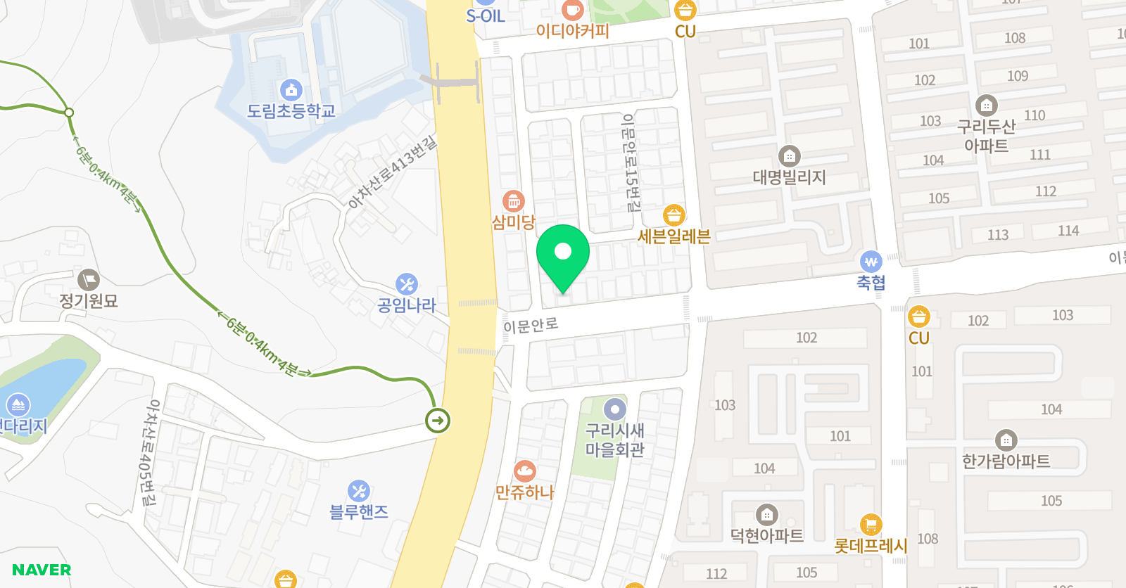 하나드럼 위치