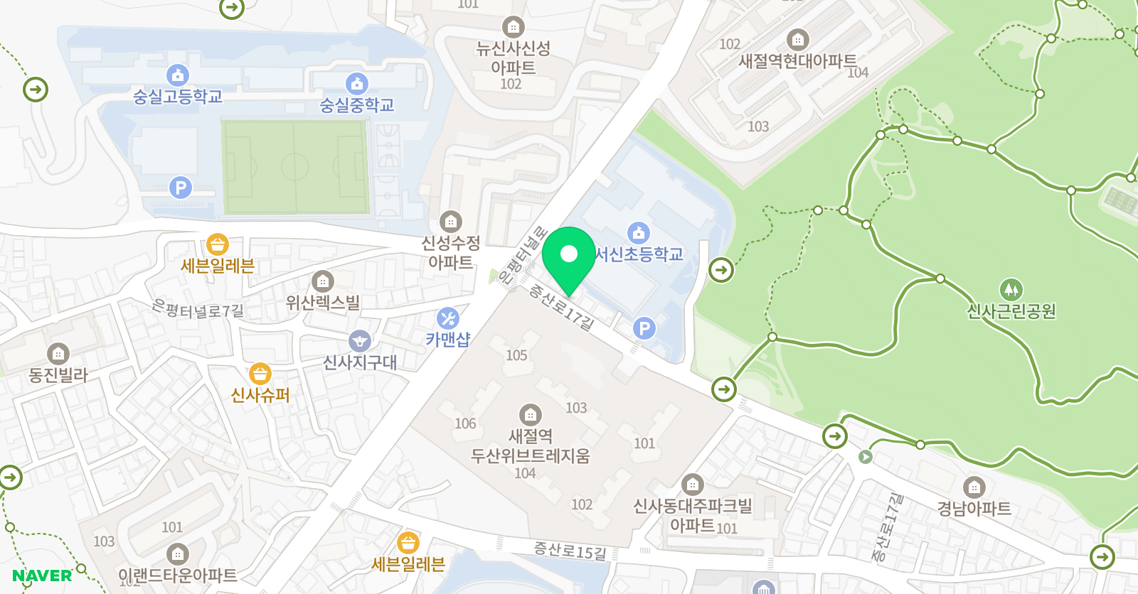 YBM잉글루 서신캠퍼스 위치