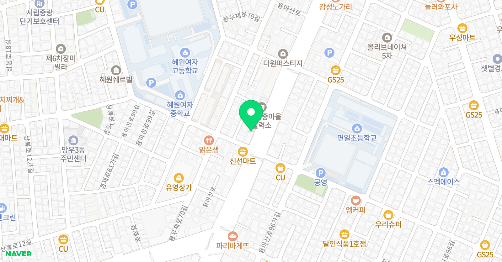 혜성 태권도 위치