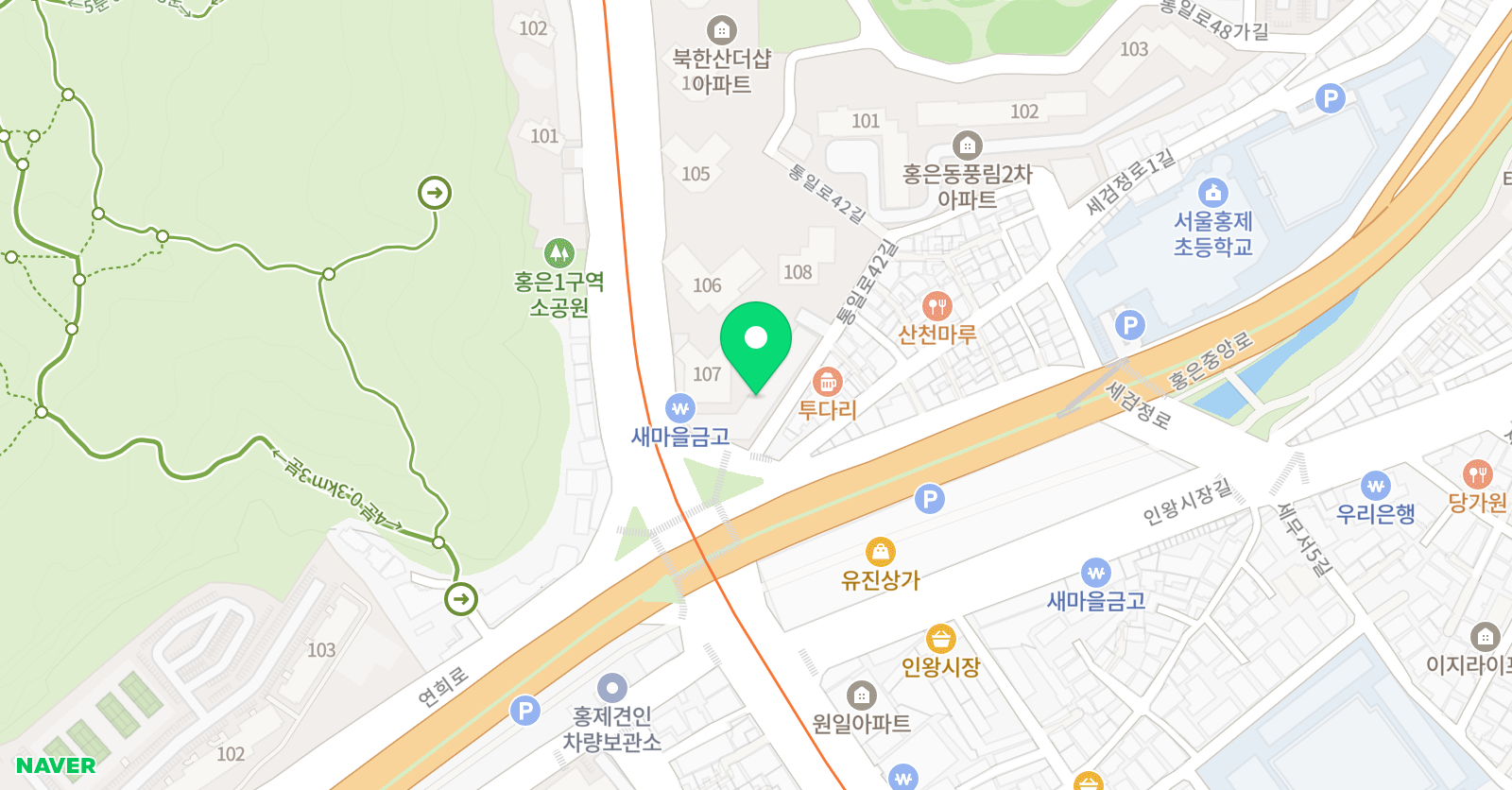 발레바디 스튜디오 더샵점 위치