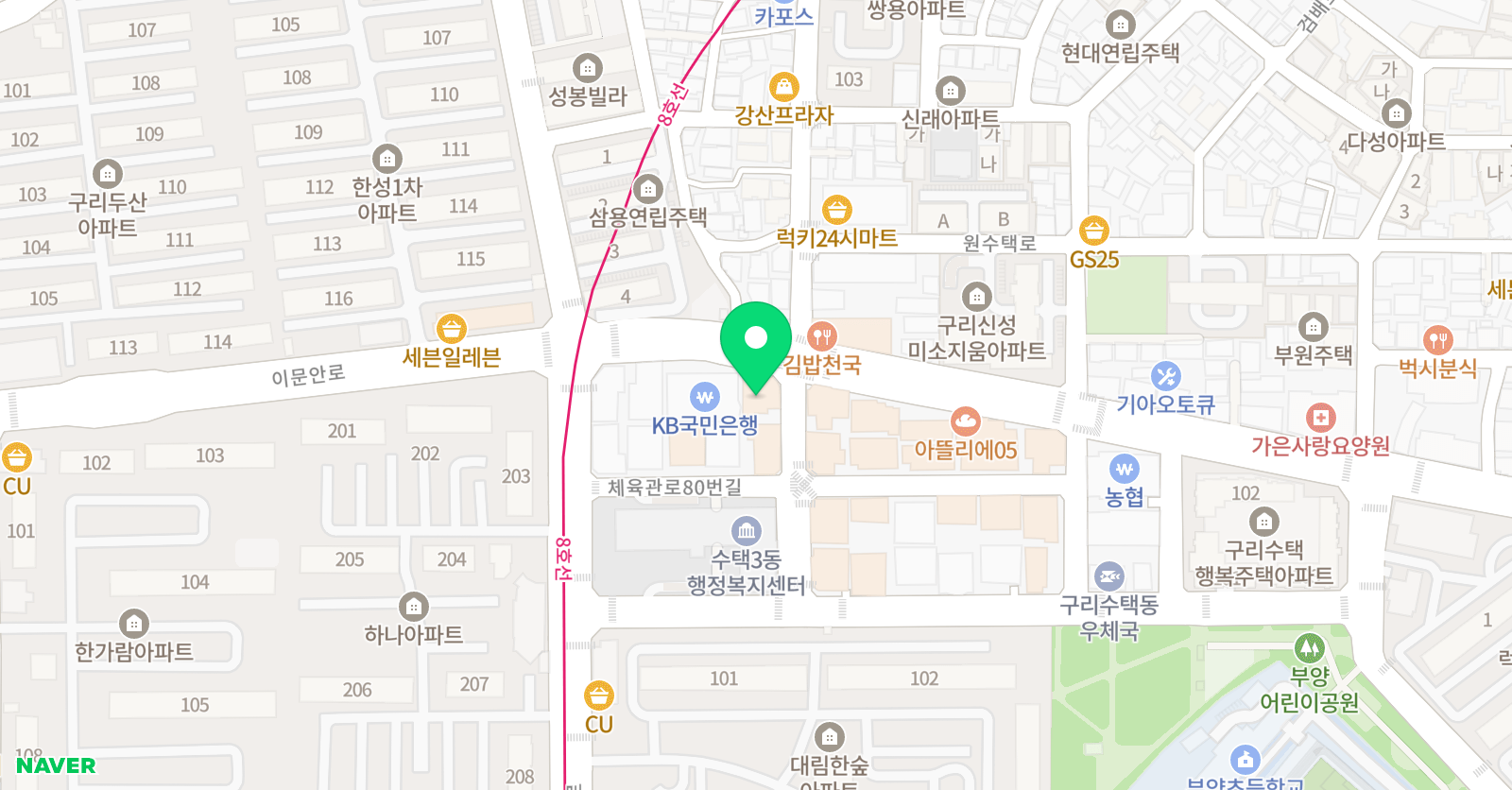 수학명가 학원 위치